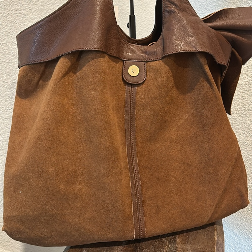 Red Valentino Hobo Bag with XLarge Bow Chocolate NEW!!! - Picture 11 of 12